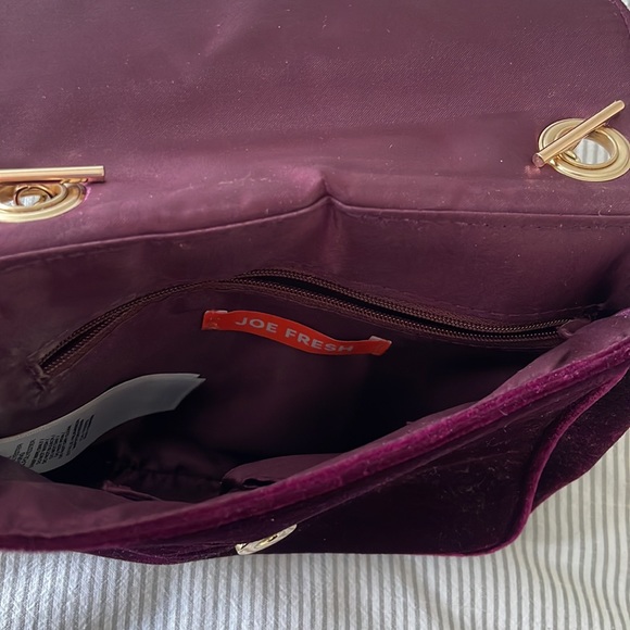 4 for $50 Velvet burgundy crossbody bag - Picture 6 of 6